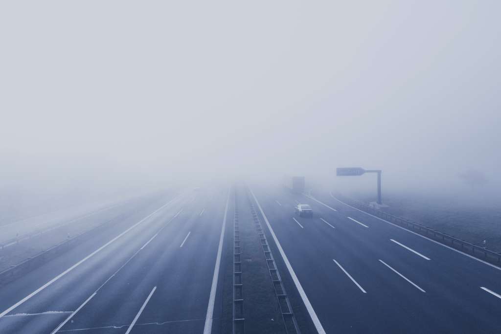 foggy road